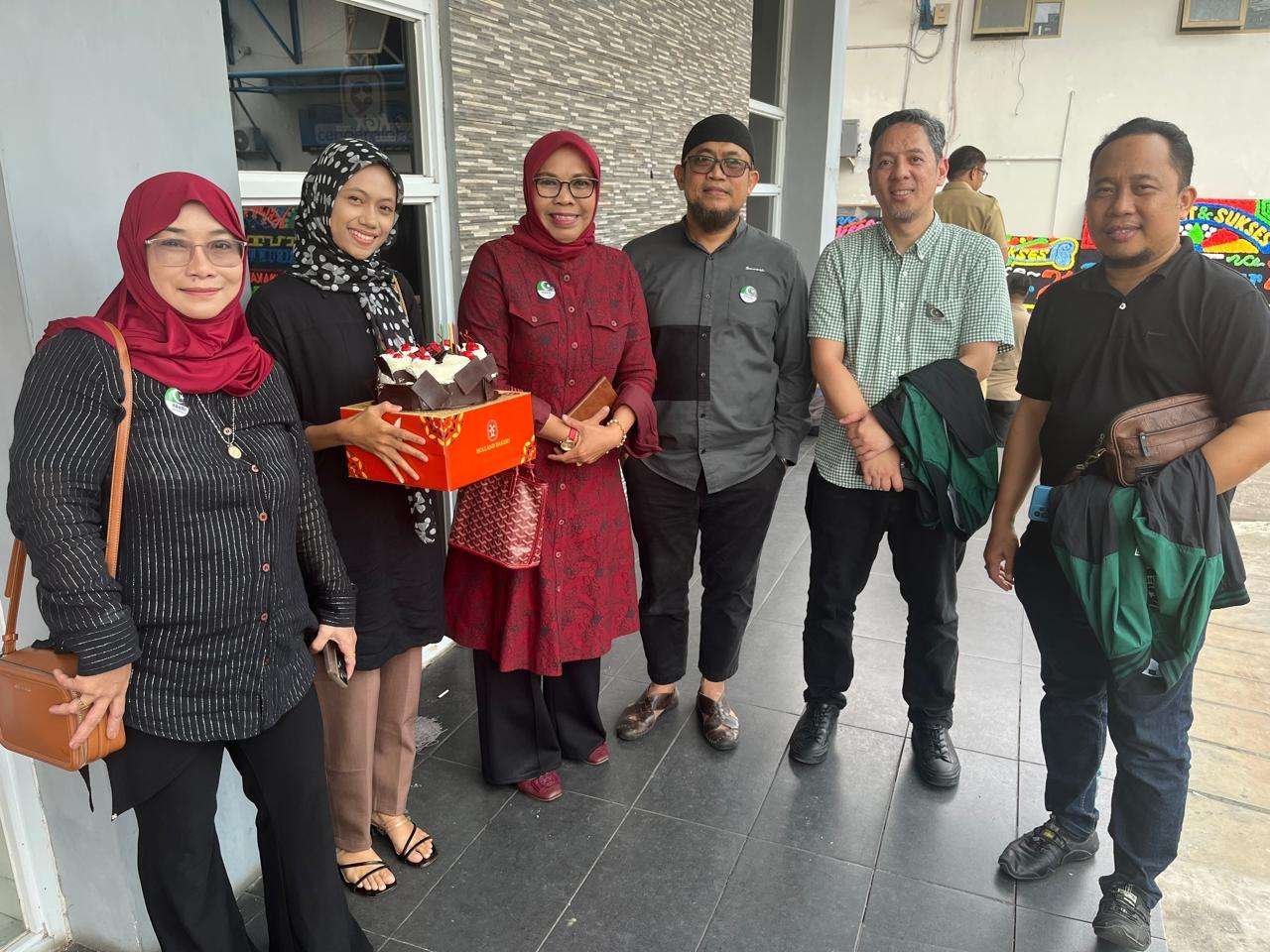 Sejumlah Pengurus MD KAHMI Makassar hadir di acara Open House HUT Tribun Timur ke-21, Senin (10/2/2025).