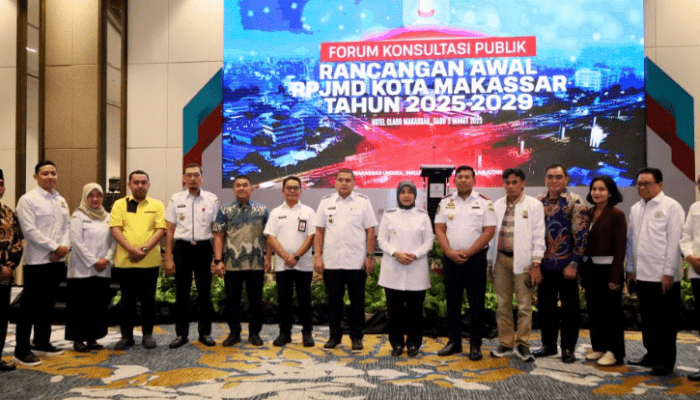 Wali Kota dan Wakil Wali Kota Makassar Hadiri Forum Konsultasi Publik RPJMD 2025-2029