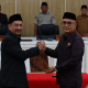 Penjabat (Pj) Wali Kota Palopo, Drs. H. Firmanza DP, S.H., M.Si., menghadiri rapat paripurna Dewan Perwakilan Rakyat Daerah (DPRD) Kota Palopo yang membahas penetapan pokok-pokok pikiran DPRD Kota Palopo tahun 2026