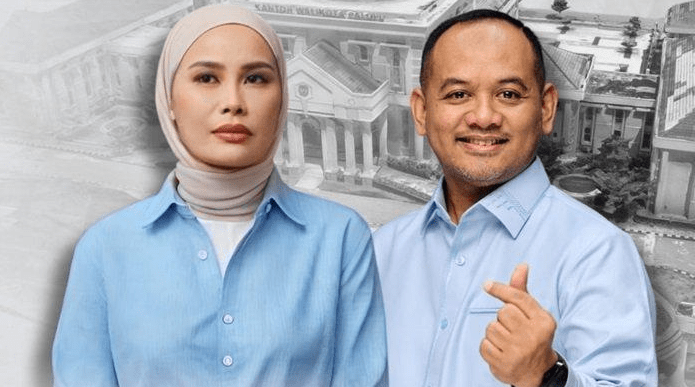 Pasangan calon Wali Kota dan Wakil Wali Kota Palopo nomor urut 4, Naili Trisal dan Akhmad Syarifuddin (Ome).
