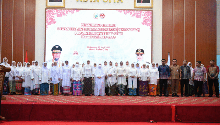 Dekranasda Sulsel Lantik Pengurus Baru 2025–2030, Naoemi Octarina Tekankan Revitalisasi Industri Kerajinan Lokal