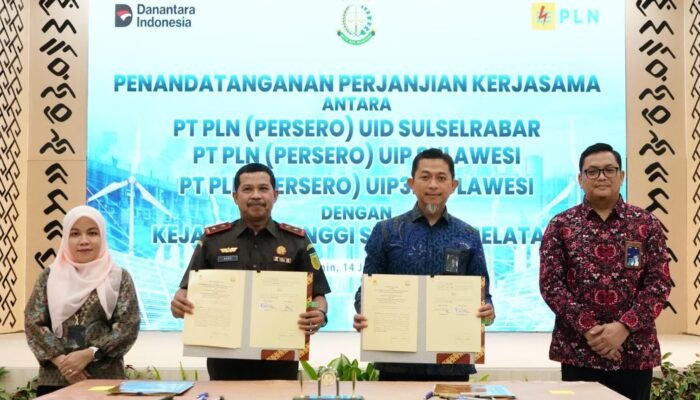 Wujudkan Kedaulatan Energi, PLN UID Sulselrabar Teken PKS dengan Kejati
