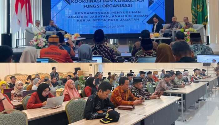 Selain Konsultasi Fungsi Organisasi, Kemenag Sulsel Gelar Pendampingan Penyusunan Anjab hingga ABK