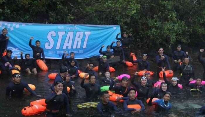 PT Vale Rayakan HUT ke-57 dengan Renang Lintas Danau Matano Sepanjang 8,3 Km