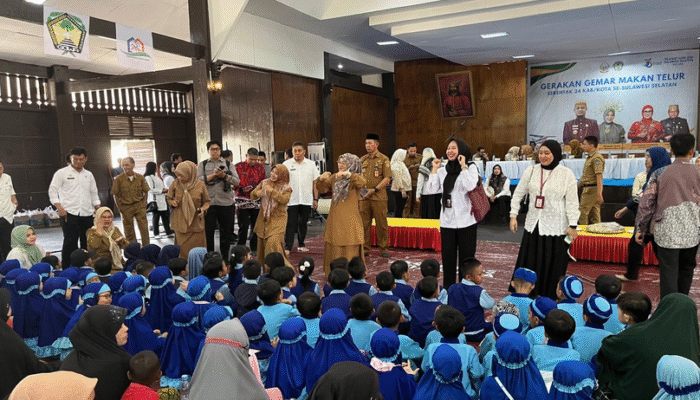 Cegah Stunting, Pemprov Sulsel Gelar Gerakan Gemar Makan Telur Serentak di 24 Daerah