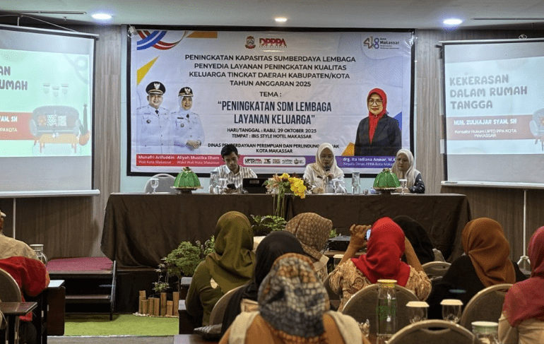 DP3A Makassar Edukasi Puluhan Shelter Warga Bahas Penguatan Terhadap Korban KDRT