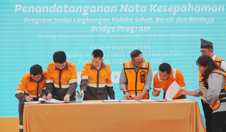 PT Vale bersama Pemkab Kolaka dan Huayou Teken MoU Strategis