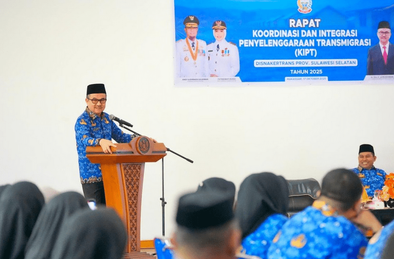 Sekprov Sulsel Buka Rakor KIPT, Ajak Sinergi Bangun Kawasan Transmigrasi Maju dan Mandiri