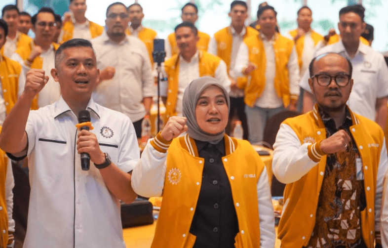 Wakil Wali Kota Makassar, Aliyah Mustika Ilham, menghadiri kegiatan Rapat Kerja Wilayah (Rakerwil) Dewan Pimpinan Wilayah Serikat Pekerja BPJS Ketenagakerjaan Sulawesi–Maluku (DPW SP BPJS-TK Sulama)