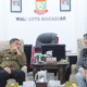 Wali Kota Makassar, Munafri Arifuddin, menerima silaturahmi Pengurus Himpunan Mahasiswa Islam (HMI) Cabang Makassar di ruang kerja Wali Kota
