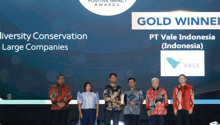 PT Vale Indonesia Raih Gold Award Asia ESG 2025 Lewat Program Kehati Lutim Bersinergi