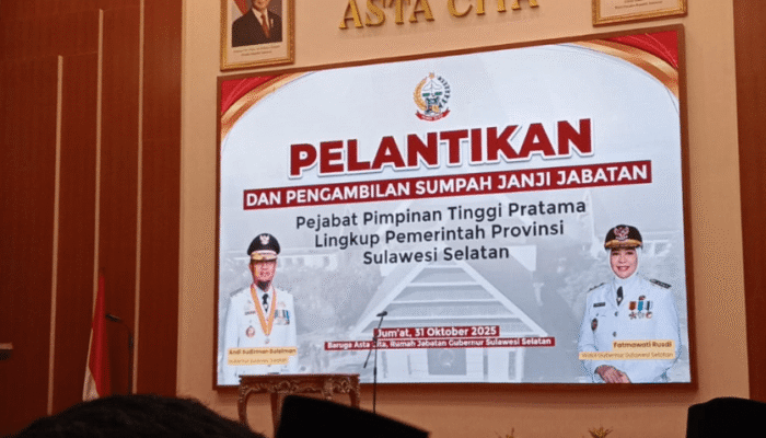 Tiga Wija to Luwu Duduki Posisi Strategis, 15 Pejabat Eselon II Pemprov Sulsel Dilantik