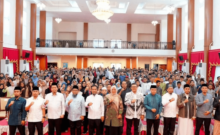 Pembukaan Bimbingan Pembelajaran Tajwid bagi Guru Agama se-Sulawesi Selatan di Aula Asta Cita, Rumah Jabatan Gubernur Sulsel, beberapa hari lalu.