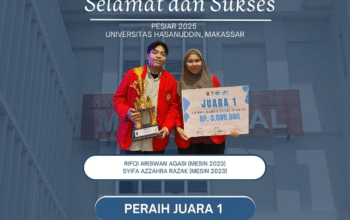 Tim Teknik Mesin Universitas Hasanuddin Raih Juara 1 LKTI PESIAR 2025 dengan Inovasi SEACLEAR