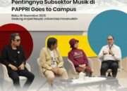Kadispar Kota Makassar Bahas Pentingnya Subsektor Musik di PAPPRI Goes to Campus