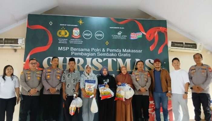 MSP Bersama Polri dan Pemkot Makassar Gelar Baksos: Pembagian Sembako–Layanan Kesehatan Gratis