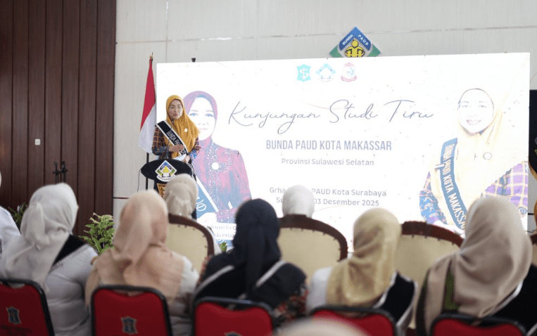 Bunda PAUD Kota Makassar Lakukan Kunjungan Silaturahmi ke Grha Bunda PAUD Surabaya dan TPA Gemes