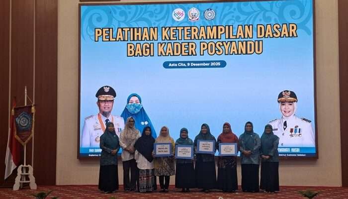 Dinkes Sulsel Tingkatkan Kompetensi 90 Kader Posyandu Lewat Pelatihan Keterampilan Dasar