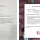 Kolase surat pernyataan Rektor Unhas yang dikeluarkan oleh Humas Unhas dan surat pernyataan yang diunggah oleh akun media sosial BEM FKM Unhas