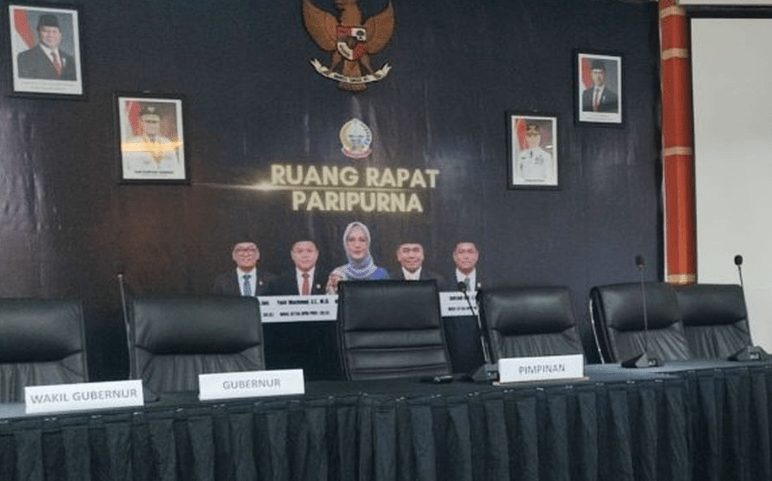 Potret Ruang Rapat di Kantor Sementara DPRD Sulsel