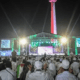 Ribuan massa memadati kawasan Monumen Nasional (Monas) dalam agenda Reuni 212, Selasa (2/12) malam.