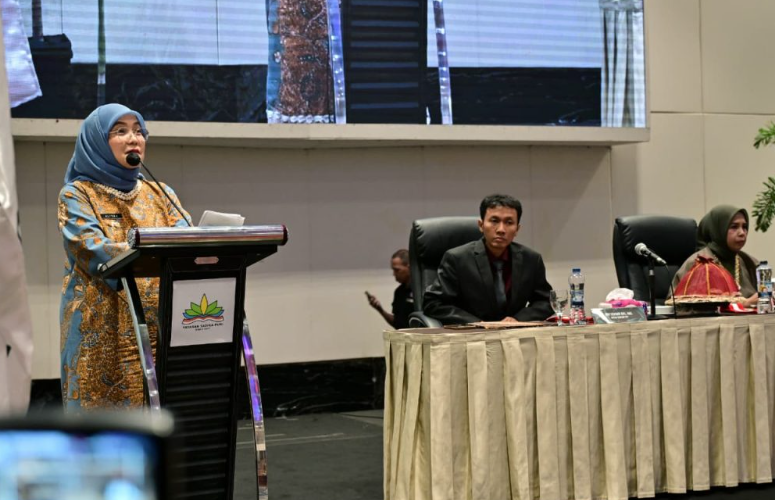 Wakil Wali Kota Makassar Aliyah Mustika Ilham menghadiri Wisuda ke-XVI Pendidikan Tadika Puri Area Makassar dan Wilayah Timur yang digelar di Phinisi Ballroom Hotel Claro Makassar
