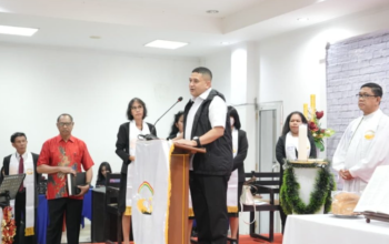 Wali Kota Makassar, Munafri Arifuddin, pada pantauan perayaan Malam Misa Natal 2025 di Kota Makassar