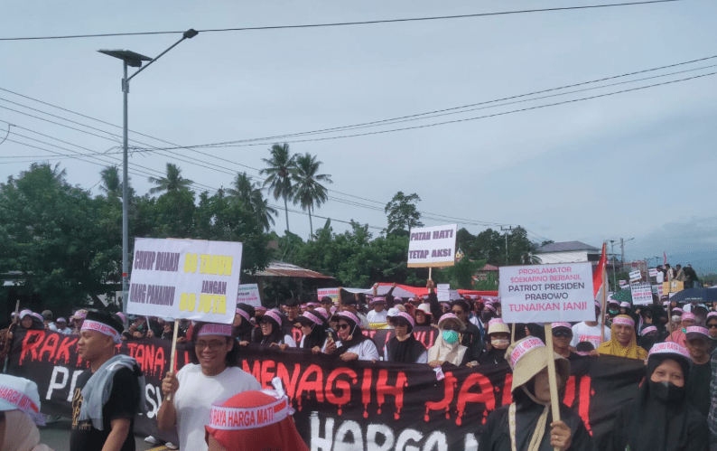Aksi Long March Hari Perlawanan Rakyat Luwu 23 Januari 2026