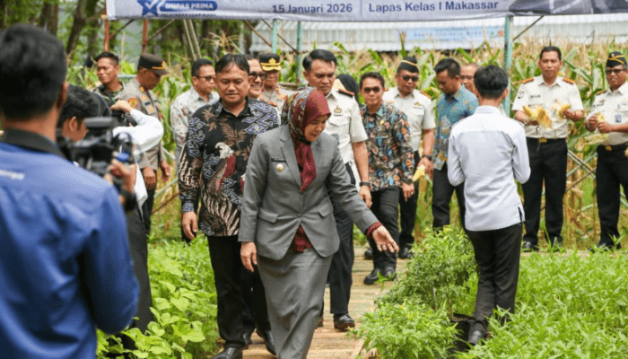 Panen Raya Lapas Makassar, Wawali Aliyah Mustika Ilham Tekankan Pembinaan Produktif Warga Binaan