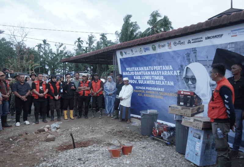 Dua Unit Masjid Dibangun Pemerintah Luwu Timur di Daerah Bencana Aceh Tamiang
