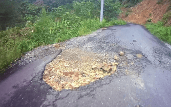 Ilustrasi Jalan Rusak