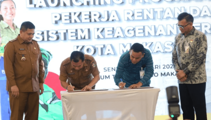 Klaim Jamsostek Tembus Rp624 Miliar, Pemkot Makassar Perluas JHT Pekerja Rentan 2026