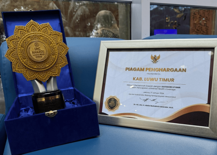 Luwu Timur Satu-satunya Kabupaten di Sulsel Raih Penghargaan UHC Kategori Utama