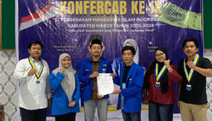M. Alif Al Isra Terpilih sebagai Ketua Umum PMII Maros Periode 2026–2027