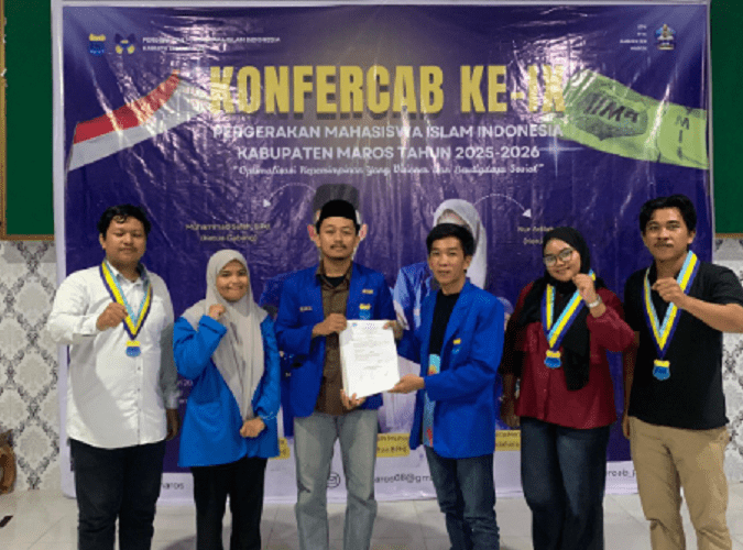 M. Alif Al Isra Terpilih sebagai Ketua Umum PMII Maros Periode 2026–2027