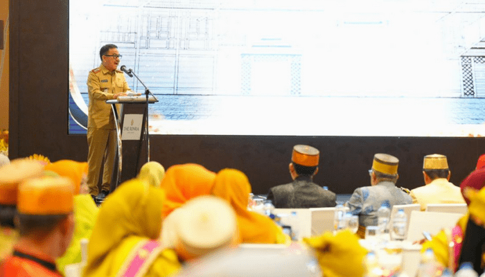 Sekda Sulsel Hadiri Pengukuhan Pengurus Pusat Wija We Ummung Datu Larompong 2026–2031