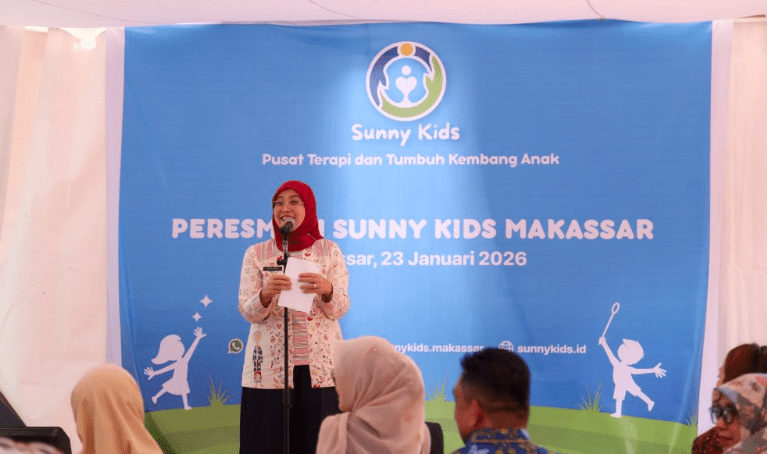 Wakil Wali Kota Makassar, Aliyah Mustika Ilham, menghadiri peresmian Sunny Kids Makassar