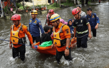 Potret banjir di Makassar