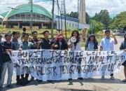 Aksi Aliansi Mahasiswa dan Pemuda Lutim