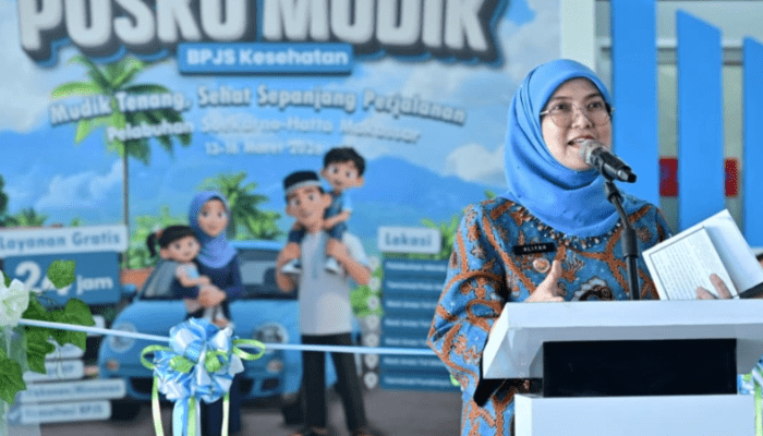 Wawali Makassar Resmikan Posko Mudik BPJS Kesehatan di Pelabuhan Soekarno Hatta