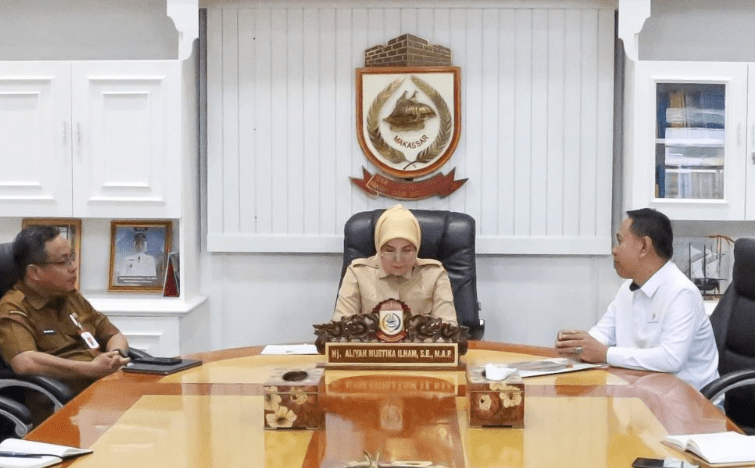 Wawali Makassar Terima Audiensi BPS, Bahas Persiapan Sensus Ekonomi 2026