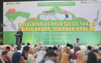 Halalbihalal Wija to Luwu (WTL) 2026 yang digelar Badan Pengurus Wilayah (BPW) Kerukunan Keluarga Luwu Raya (KKLR) Sulawesi Selatan