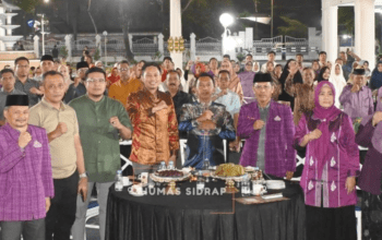 Hikma Enrekang Gelar Halalbihalal di Rujab Bupati Sidrap