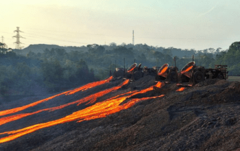 Ilustrasi slag dump PT Vale Indonesia