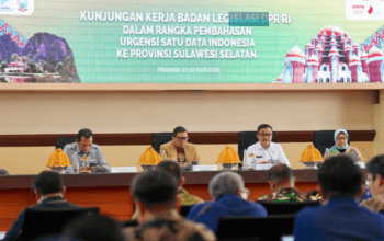 Sekda Sulsel Sambut Baleg DPR RI, Dorong Penguatan Regulasi Satu Data Indonesia