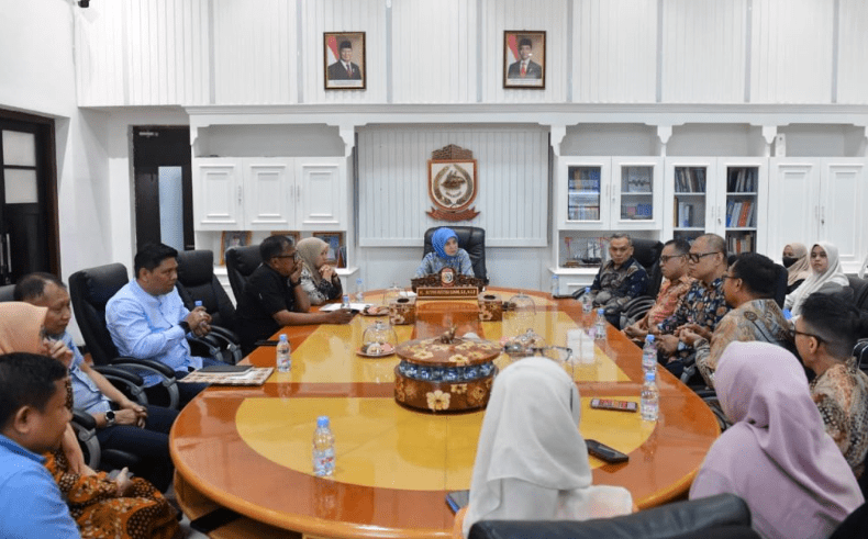 Wakil Wali Kota Makassar, Aliyah Mustika Ilham, menerima audiensi Ikatan Akuntan Indonesia (IAI) Wilayah Sulawesi Selatan