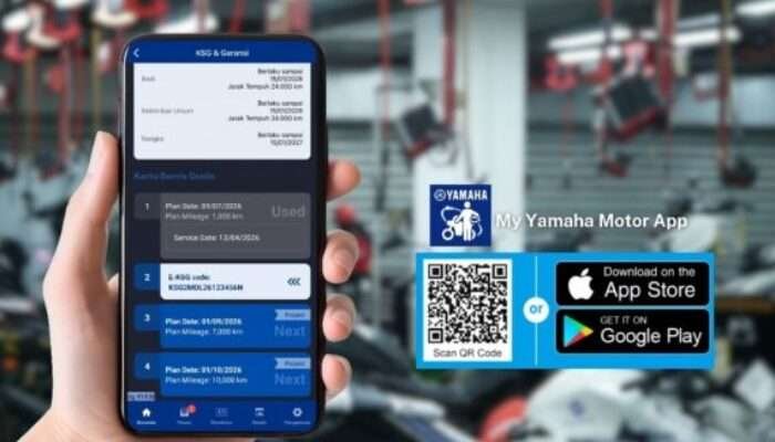 Yamaha Hadirkan Kupon Servis Digital E-KSG, Servis Motor Kini Lebih Praktis Tanpa Buku Fisik