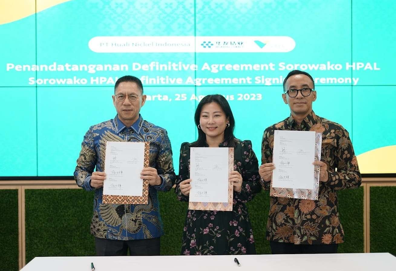 MoU PT Vale Indonesia, Huayou Cobalt Co dan PT Huali Nickel Indonesia