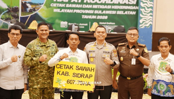 Pemkab Sidrap Target Tambah 600 Hektare Sawah Baru pada 2026