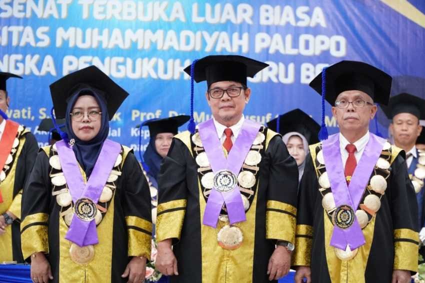 UMPalopo Kukuhkan Dua Guru Besar, Perkuat Tradisi Akademik dan Riset